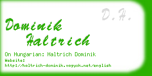 dominik haltrich business card